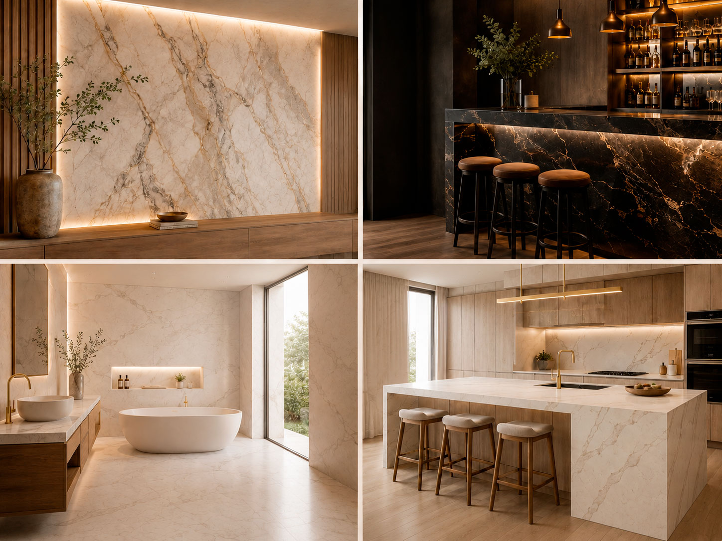 decoración con granito y cuarzo CR Stones